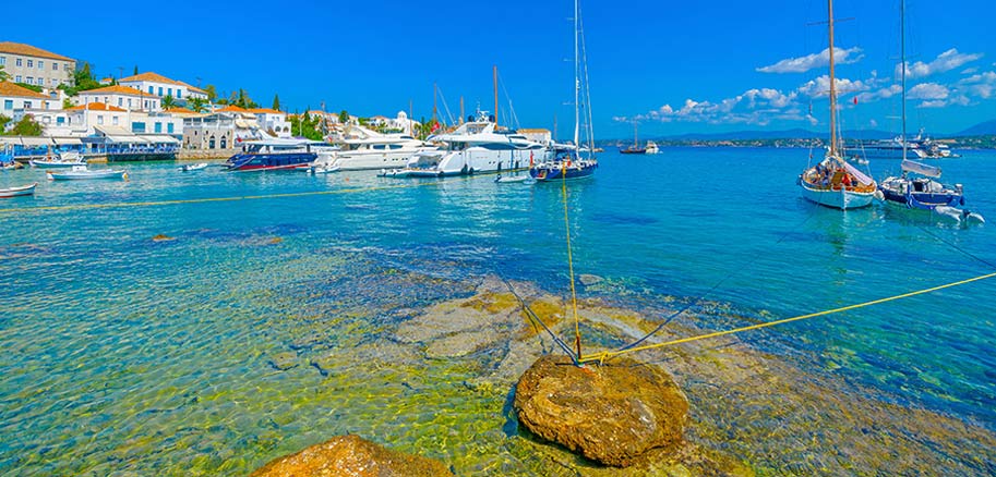 top yacht charter destinations mediterranean greece saronic gulf spetses preview