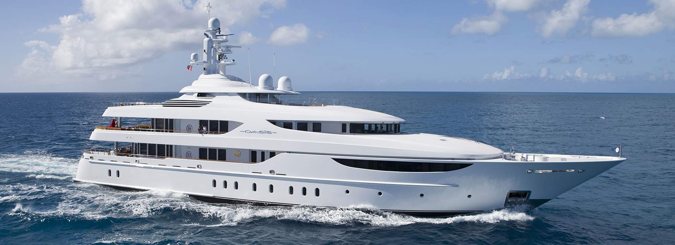 Oasis Motor Yacht for Charter Mediterranean slider 1